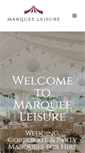Mobile Screenshot of marqueeleisure.co.uk